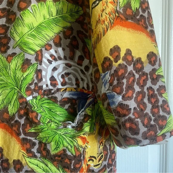 Women’s Vintage Safari Linen Blend Blazer - Picture 7 of 9